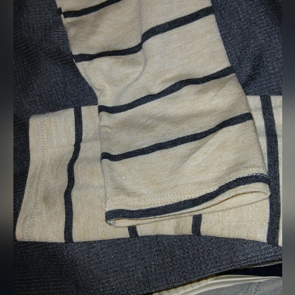 🎆🎈BUY 1 GET 1 FREE SALE💥NWOT 7th Ray Waffle Knit/Ribbed Striped Top - Picture 8 of 10